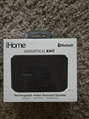 iHome AcousticAl Knit Rechargeable Bluetooth Speaker - Black